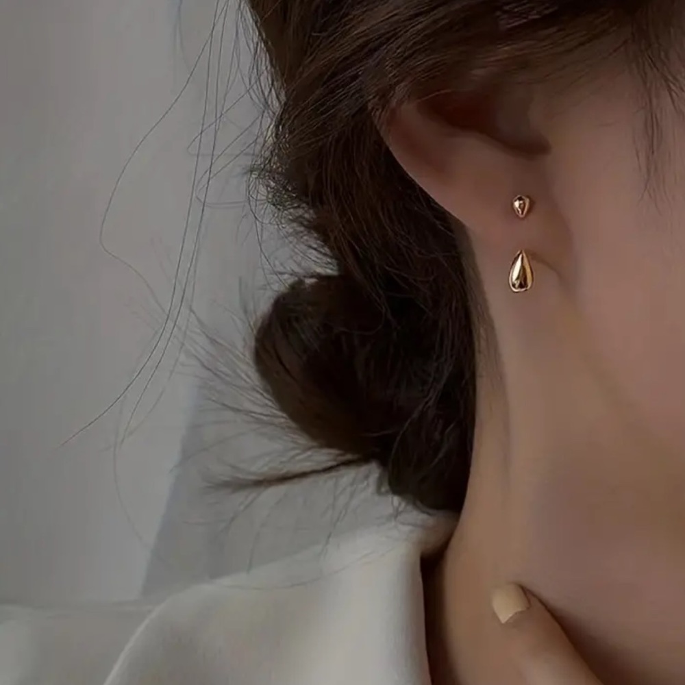 NEW Minimalistic Water Drop sterling silver Earrings